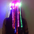 LED Flashing Fiber Optic Hair Accessories, Multicolor Changing Barrettes for Party, Dancing, 10 Pieces