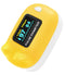 Child Pulse Oximeter Blood Oxygen Saturation Monitor, Yellow, Neck/Wrist Cord, Batteries Included