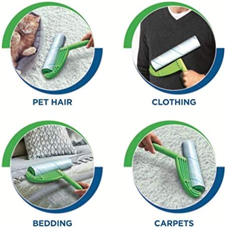 Leo MegaClean 10-Inch Wide Lint Roller Refills, 3 Rolls with 150 Ultra-Wide Sheets for Household Cleaning