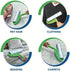 Leo MegaClean 10-Inch Wide Lint Roller Refills, 3 Rolls with 150 Ultra-Wide Sheets for Household Cleaning
