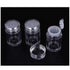RAYNAG 6 Pieces Mini Empty Loose Powder Bottle, Travel Cosmetic Glitter Shaker with Sifter and Lids