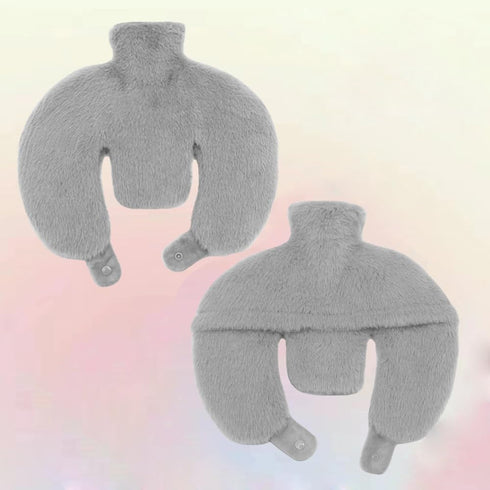 UDeuxff Cover,1L U Shaped Hot Water Bottle,Neck and Shoulder Hot Water Bottle with Hot Water Bottles with Washable