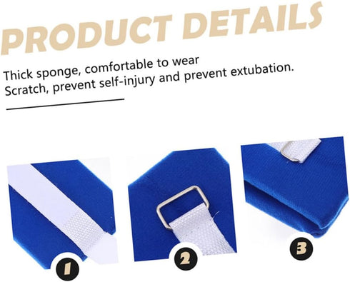 Ipetboom 4-Pack Medical Belt Straps for Elderly - Hands and Feet Holders