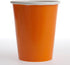 Solid Pumpkin Orange Disposable Paper Cups, 12 oz, Pack of 10, Ideal for Parties, Picnics, & All Occasions