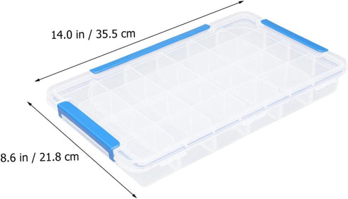 Portable Travel Toiletry Containers - Divided Medicine Box and Necklace Storage