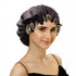 Satin Bonnet for Women | Large Sleeping Cap for Long Curly Hair | Adjustable Night Cap (Double Layer Black/Champagne)