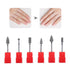 Nail Drill Bits Set, 6 pcs Nail Grinding Sanding Bit Set for Electric Drill Manicure Machine