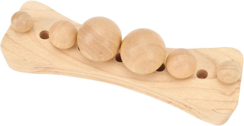 Premium Beech Wood Massage Stretcher for Lumbar and Pelvic Relief - Ideal for Neck, Back, Hip, Shoulder, and Calf