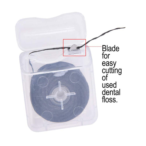8Pcs/Pack Bamboo Charcoal Dental Flosser Mint Flavor Dental Floss 50M Each with Box