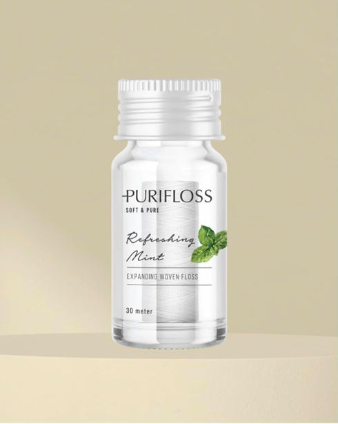 Premium Expanding Woven Dental Floss, PTFE & PFAS Free, Refreshing Mint, Vegan & Cruelty Free, 2-Month Supply (33yd)