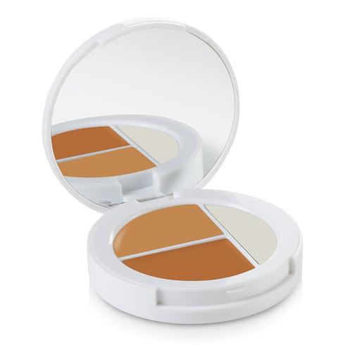 Sheer Cover Flawless Face Kit - Dark Shade Mineral Foundation & Highlight Trio, 4 Pieces