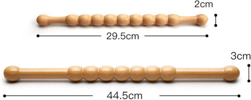 Ysyqkn Massage Rod Therapy Stick Wood Handheld Portable Manual Scraping Tool Massager Stick for Neck Shoulder Back