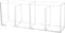 Cerpourt Clear Makeup Brush Organizer, Acrylic Storage Holder with 4 Slots for Desk Accessories