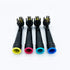 Bamboo Charcoal Toothbrush Heads 3D Whitening Replacement Brush Heads Compatible with Oral b, 4 Pack Electric Charcoal Toothbrush Head Fit Oral b 7000/Pro 1000/9600/8000, Professional Care