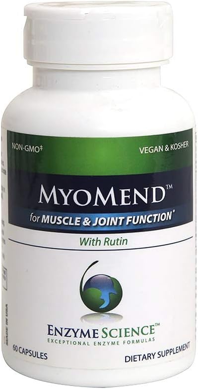 Myomend - 60 Capsules for Muscle & Joint Support, Formulated with Bromelain and Rutin, Vegan and Kosher