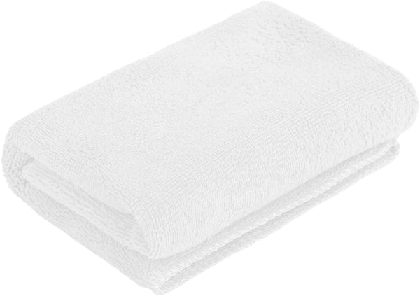 Muka 10 Pcs Cleaning Towels, Microfiber Washcloth High Absorbent White Wipe Rags, 12