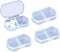 4PCS Pill Case for Purse, Small Portable Travel Daily Pill Organizer AM & PM Mini Vitamin Box Supplement Holder