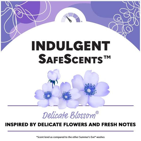 Summer's 15 oz. (Pack 10) Eve Delicate Blossom Daily Refreshing Feminine Wash, Removes Odor, pH balanced, fl