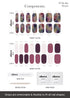 ohora Semi Cured Gel Nail Strips, Purple Tie-dye, Works with UV/LED Lamps, Salon-Quality, Easy to Apply & Remove