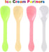 400pcs Multi-Color 4" Plastic Mini Dessert Taster Spoons, Disposable Ice Cream Spoons for Food Trucks, Parties, Events