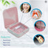 Retainer Case - Cute Mouthguard Case with Mirror, Slim Night Mouth Guard Case with Lid Hinge, Aligner Case