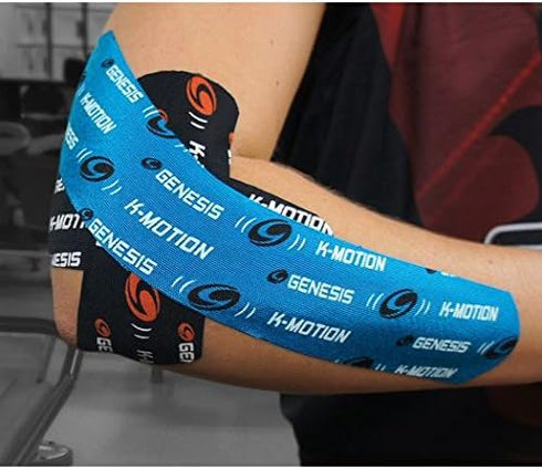 Genesis K-Motion Tape with Copper Infuzion, Blue Pre-Cut Pack