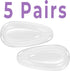 GMS Optical 11mm Medium Wide Soft Silicone Screw-in Nose Pads for Glasses, 10 Pair, Improve Comfort, Repair Kit