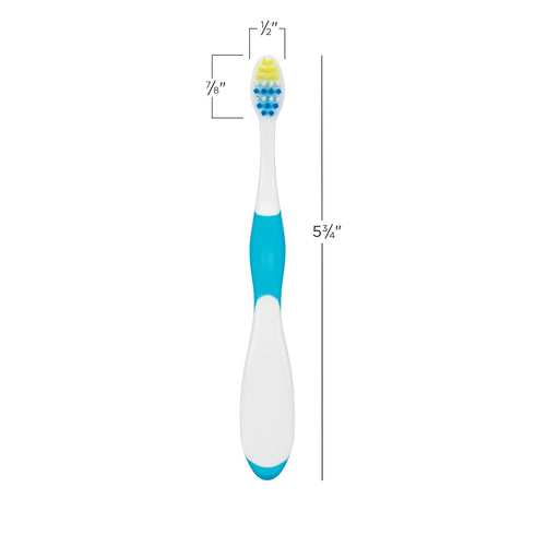 SmileGoods Y253 Child Toothbrush, Soft, Easy Grip, Individually Packaged, Assorted Colors, Bulk Pack of 72