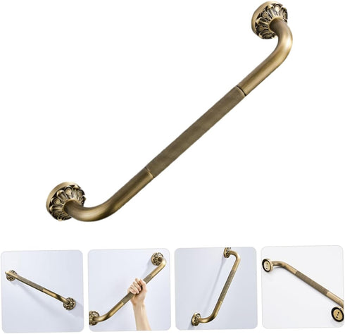VICASKY Bathroom Safety Shower Grab Bar Handle for Elderly Non Slip Durable Copper Core Bathtub Handrail with Multi