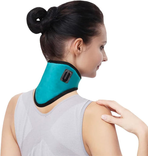 USB Heated Neck Wrap, Electric Neck Warmer Collar for Pain Relief, Adjustable Temp, Auto Shut Off, Portable Neck Brace