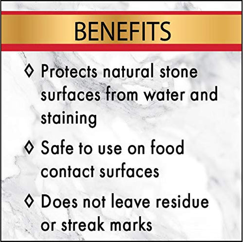 Stone Care International Granite Stone Sealer, 16 Ounce for Granite Marble Soapstone Quartzite Slate Limestone