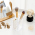 3 Pack Clear Acrylic Cosmetic Pencil Pen Holder Cup, Clear Makeup Brush Storage for Desk Organization