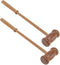 UPKOCH Wooden Back Massager Hammer 2pcs Manual Shoulder and Neck Massage Tool