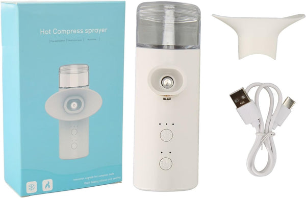 Saluaqui Ionic Eye Sprayer with Nozzle, Hot Compress Hydrating Moisturizing Relieve Fatigue, 2