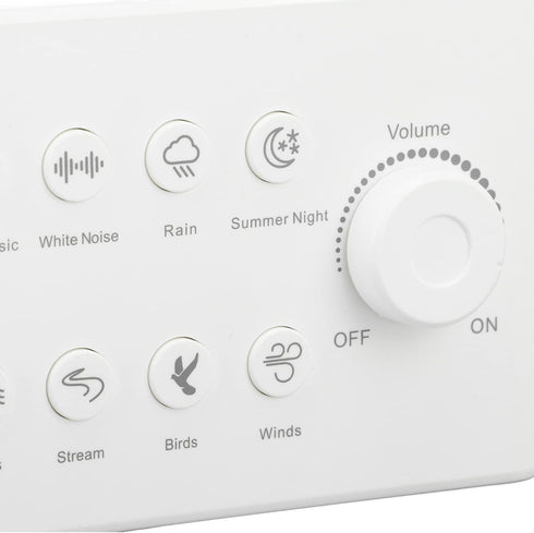 S16 8 White Noise Machine USB Rechargeable Portable Sound Machine with Earthy Sounds, A Sleep Aid Suitable for Babies