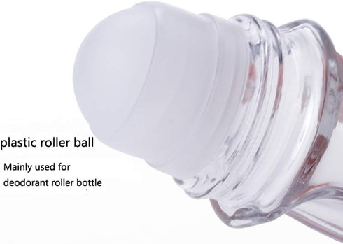 Wresty Roll On Glass Bottles for Essential Oils, 2 Pcs Empty Deodorant Containers Roller Ball Bottles (50ml/1.69Oz)