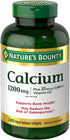 Nature's Bounty Calcium 1200 mg with Vitamin D3, Bone Health & Immune Support, 1000 IU - 220 Softgels