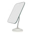 YEAKE Adjustable Flexible Gooseneck Makeup Mirror, 360° Rotation Folding Portable Desk Vanity Mirror with Stand