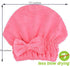 Microfiber Hair Drying Towels with Bow-Knot Shower Cap - Hair Turban for Curly Long Hair, 2 Pack