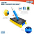 Unger Professional Lock-On Wood & Composite Deck Brush, Scrub for Outdoor Decks with Durable Dual-Bristle, Swivel Deck