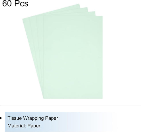 MECCANIXITY 60 Sheets Blue Waterproof Tissue Paper, 20x28 Inch for Florist Bouquet Supplies