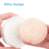 Kalevel Empty Makeup Powder Container, 50ml with Puff, Plastic Cosmetic Jars, Refillable Bottle with Sifter