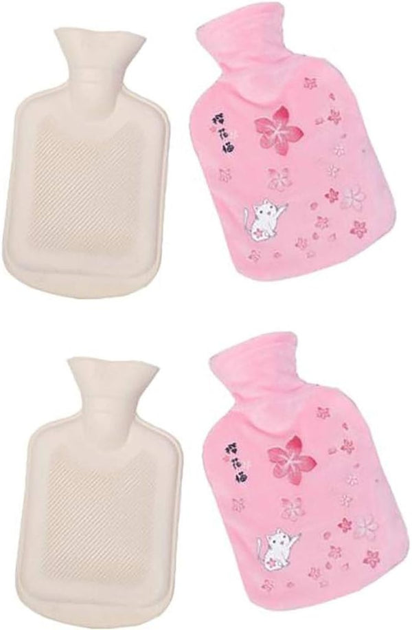 SKUZA Hot Water Bottle, Winter Winter Hot Water Bottle Hand Warmer Cute Hot