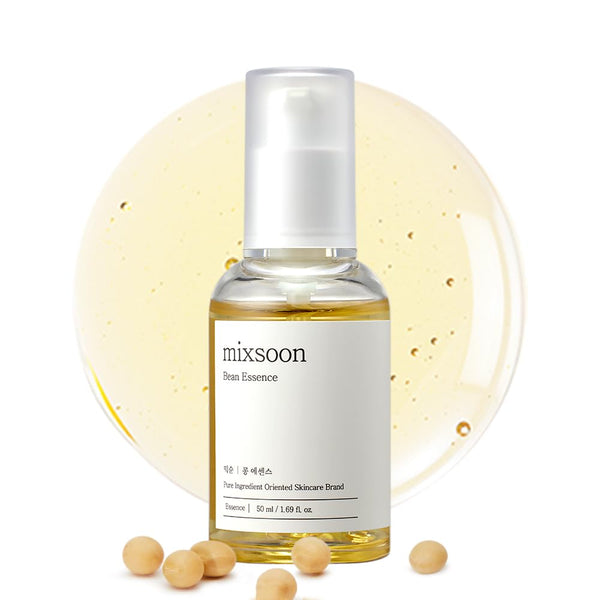mixsoon Bean Essence, Vegansnail, Exfoliating Essence for Face, Hydrating Korean Skin Care, 1.69 fl.oz/50ml