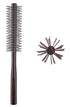 Small Round Brush for Short Hair, 1.3 Inch Mini Quiff Roller with Soft Nylon Bristle for Styling and Volume