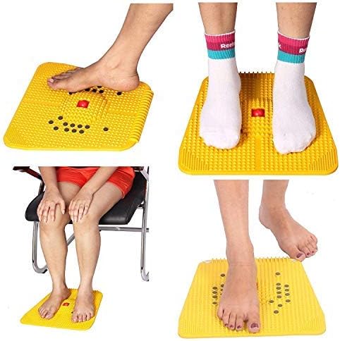 Super India Store 12x12.5 Inches Acupressure Mat with Magnets Pyramids for Pain Relief and Total Health Size