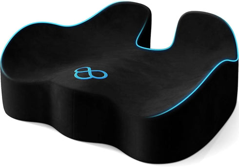 SofterCharm Seat Cushion, Memory Foam Chair Cushions for Tailbone/Sciatica Easing, Chair Pillow with
