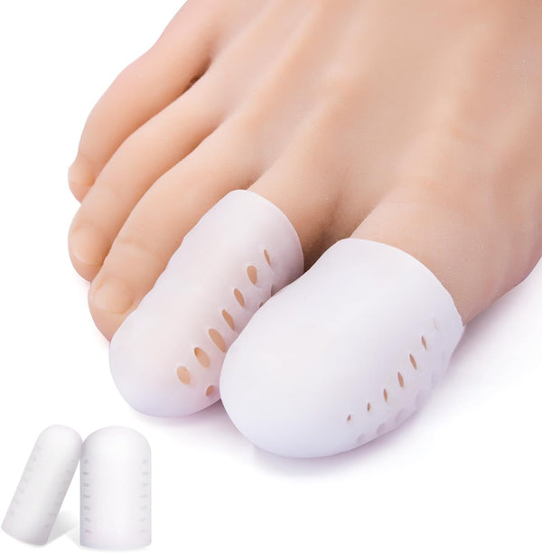 Niupiour Gel Toe Protectors, 14 Packs Breathable Toe Covers for Men and Women, Toe Sleeves for Foot Pain Relief
