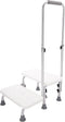 RENFANSHOP Heavy-Duty 2-Step Stool with Handle for Elderly - Non-Slip Bedside Steps with