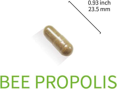 Lovita Bee Propolis Capsule, 4000mg Equivalent, 5:1 Concentration, Natural Propolis Extract, 30 Capsules